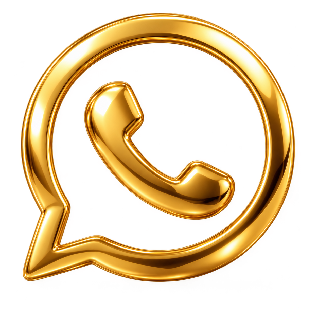 ICONO WHATSAPP DORADO